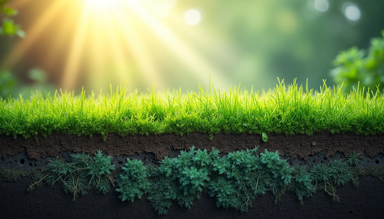gazon naturel en rouleaux
